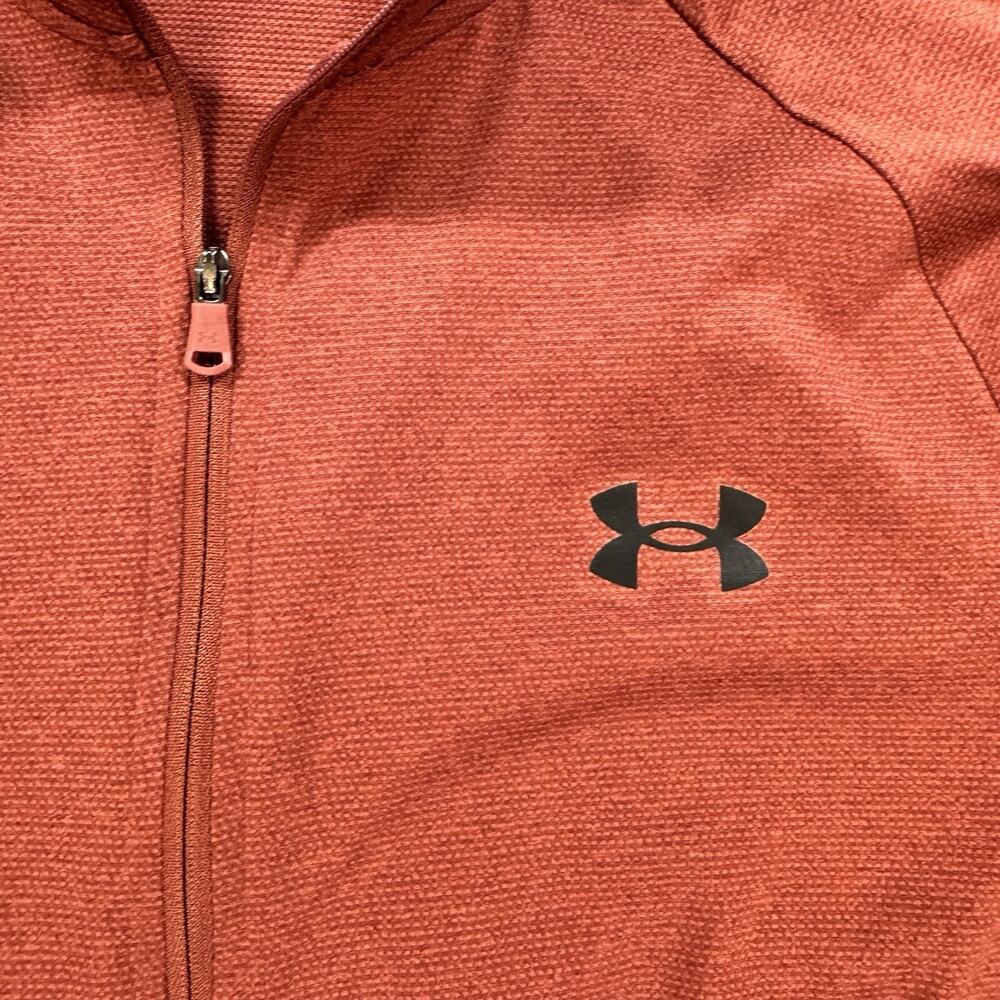 Under Armour Shirt Mens Med Rust Heat Gear Performance Stretch Wicking A267 - Picture 4 of 8
